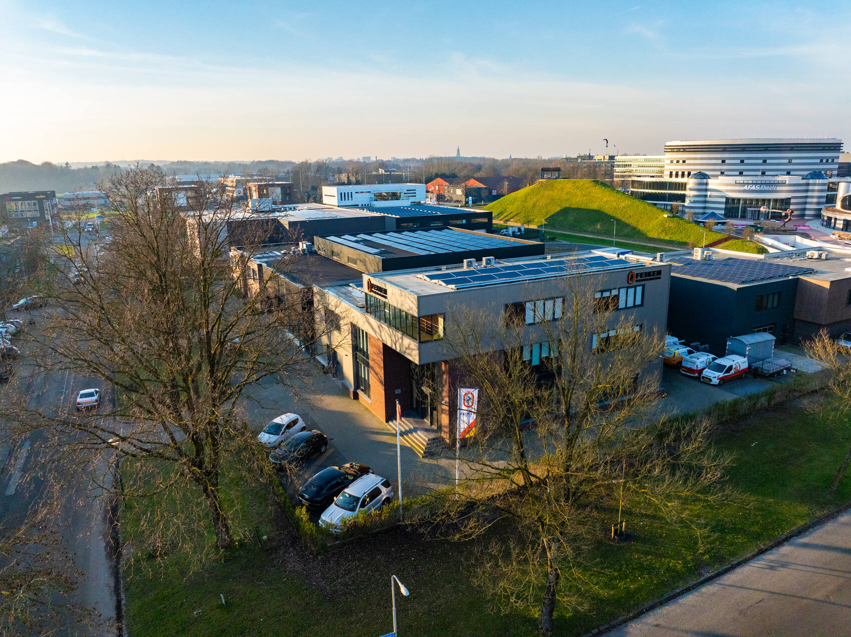 Het pand van Feiken Verwarming in Leusden